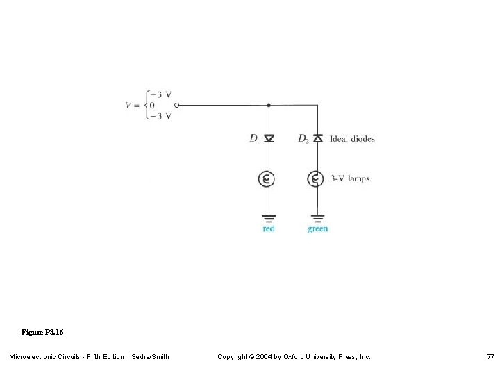 Figure P 3. 16 Microelectronic Circuits - Fifth Edition Sedra/Smith Copyright 2004 by Oxford