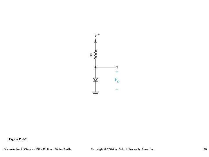 Figure P 3. 59 Microelectronic Circuits - Fifth Edition Sedra/Smith Copyright 2004 by Oxford