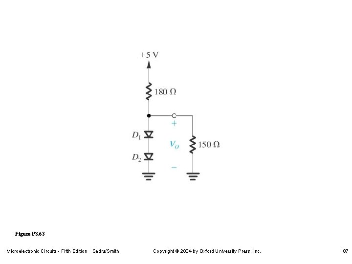 Figure P 3. 63 Microelectronic Circuits - Fifth Edition Sedra/Smith Copyright 2004 by Oxford