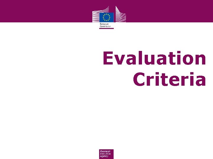 Evaluation Criteria 