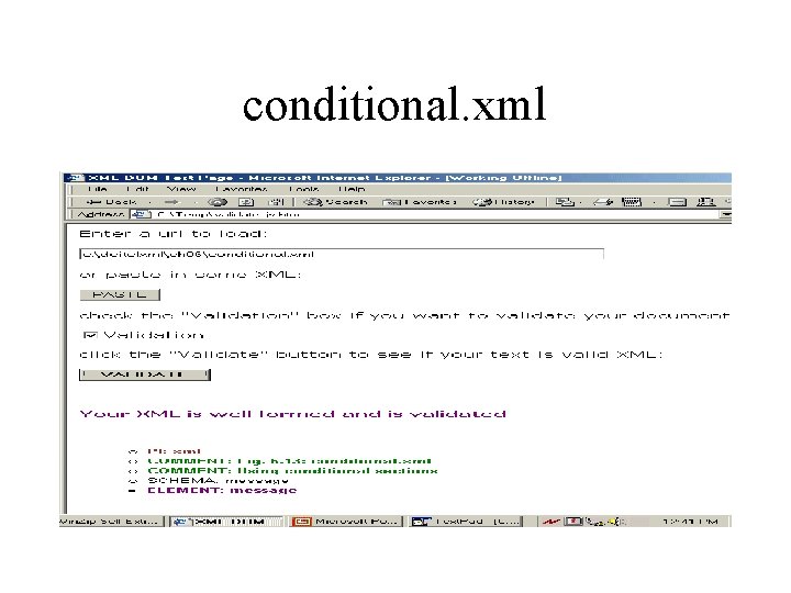 conditional. xml 