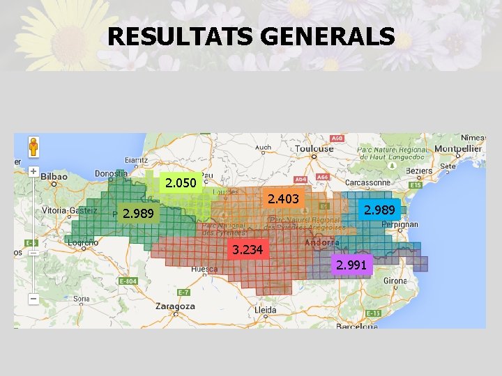 RESULTATS GENERALS 2. 050 2. 403 2. 989 3. 234 2. 991 