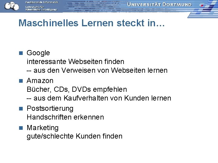 Maschinelles Lernen steckt in… Google interessante Webseiten finden -- aus den Verweisen von Webseiten