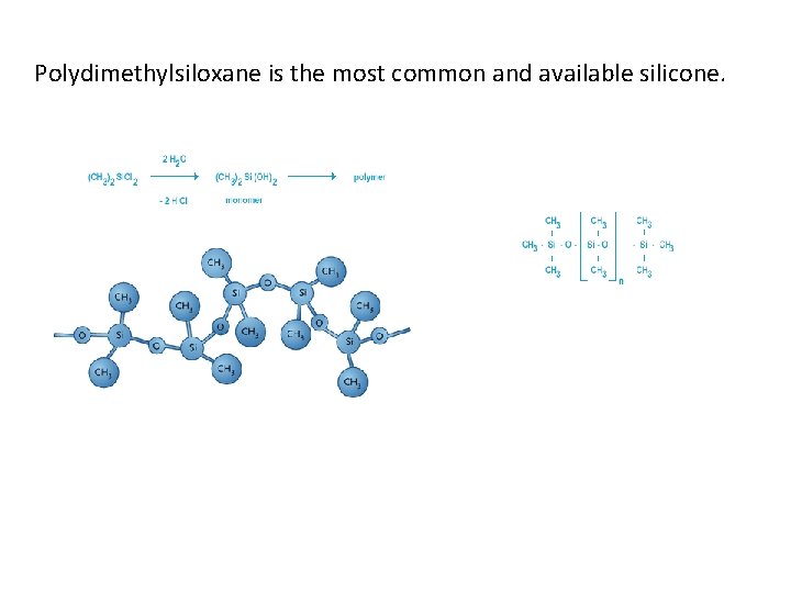 Polydimethylsiloxane is the most common and available silicone. 