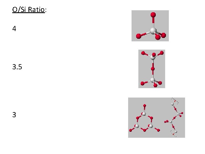 O/Si Ratio: 4 3. 5 3 