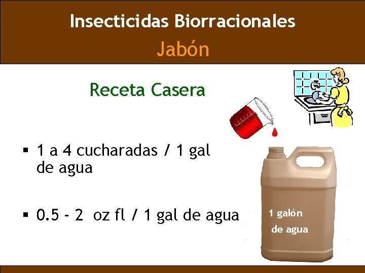 Insecticidas Biorracionales Jabón Receta Casera 0. 5 a 2 oz fl § 1 a