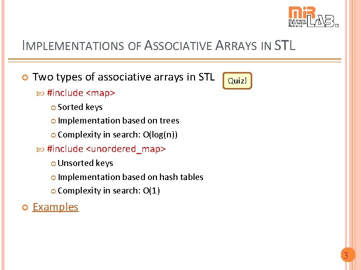ASSOCIATIVE ARRAYS MAPS IN STL JyhShing Roger Jang