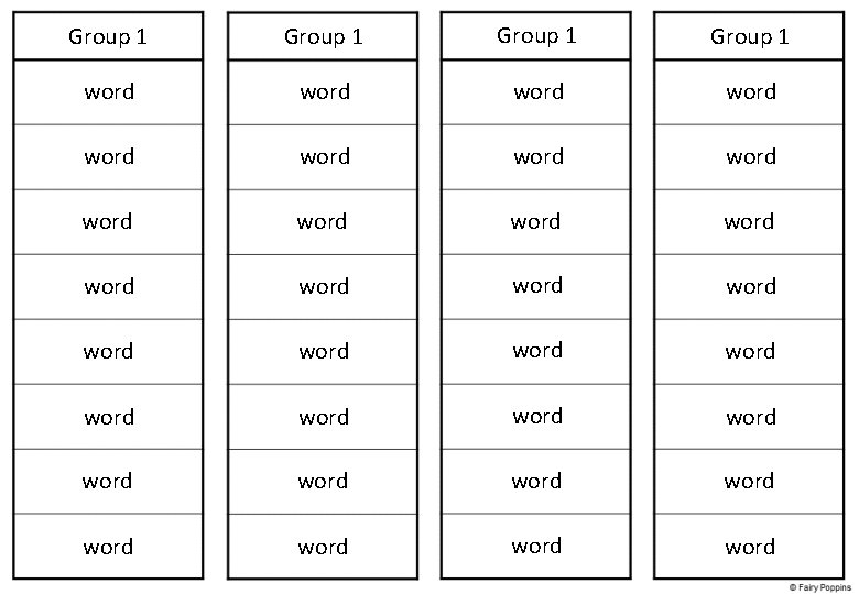 Group 1 word word word word word word word word 