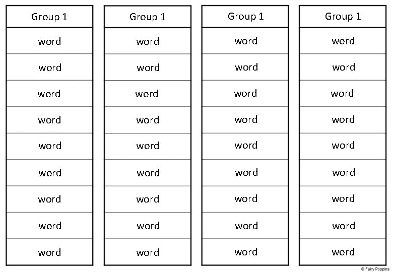 Group 1 word word word word word word word word word 