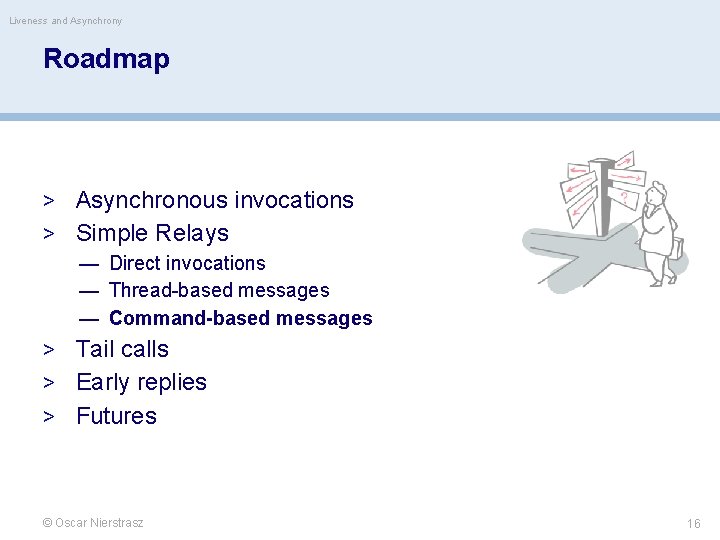 Liveness and Asynchrony Roadmap > Asynchronous invocations > Simple Relays — Direct invocations —