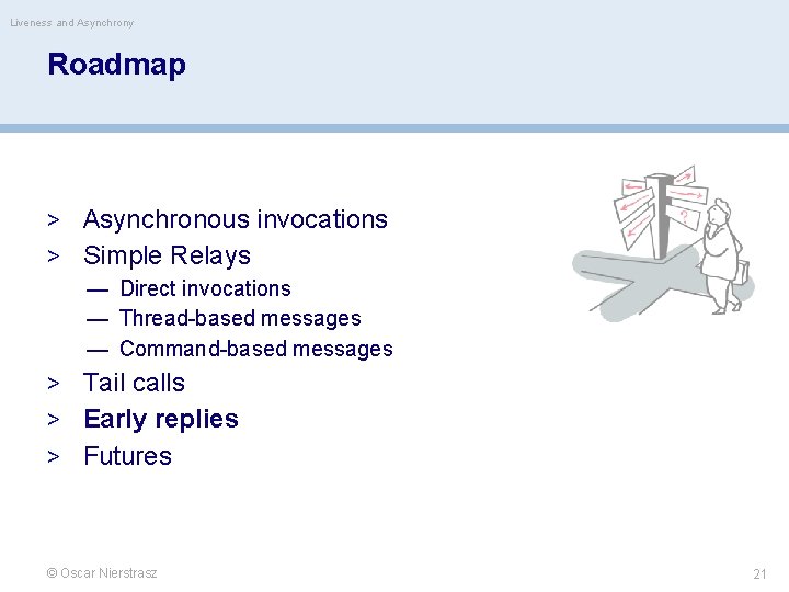 Liveness and Asynchrony Roadmap > Asynchronous invocations > Simple Relays — Direct invocations —