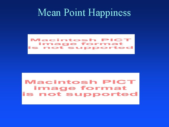 Mean Point Happiness 