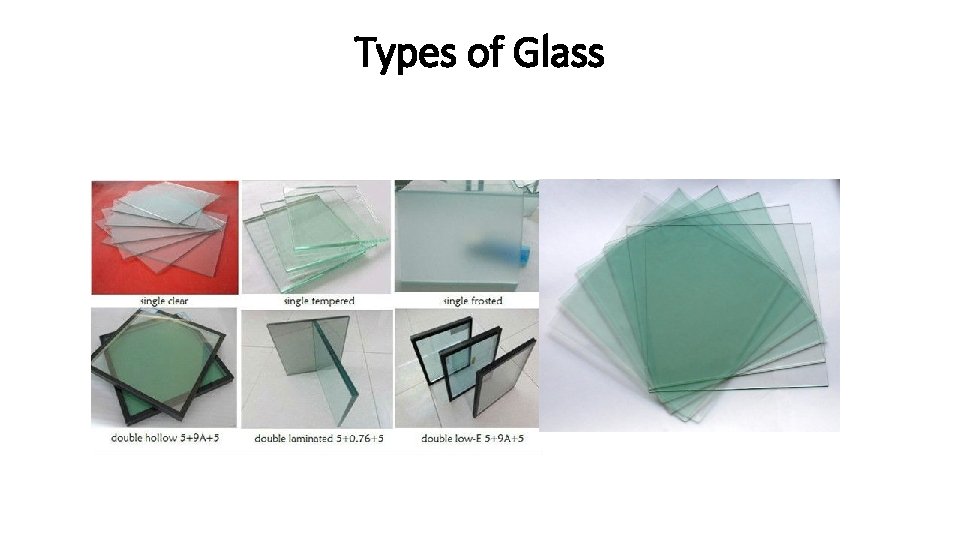 Types of Glass 