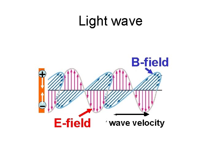 Light wave B-field + E-field wave velocity 