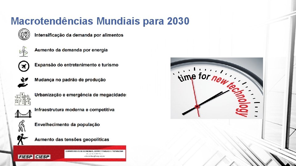 Macrotendências Mundiais para 2030 