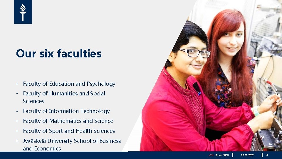 Our six faculties • Faculty of Education and Psychology • Faculty of Humanities and