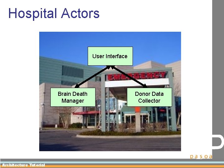 Hospital Actors User Interface Brain Death Manager Architecture Tutorial Donor Data Collector Hospital Actors User Interface Brain Death Manager Architecture Tutorial Donor Data Collector