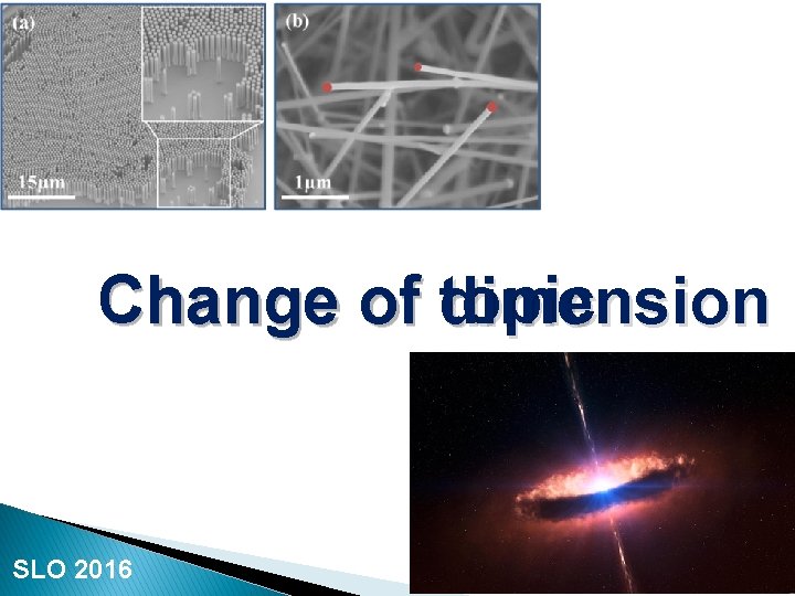 Change of topic dimension SLO 2016 