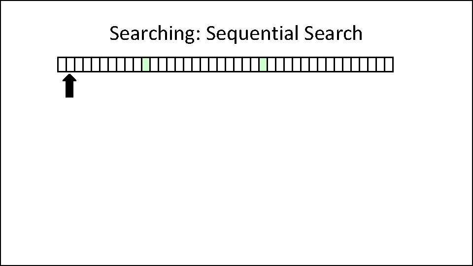 Searching: Sequential Search 