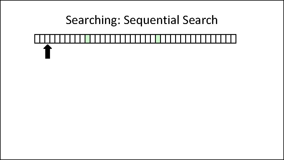 Searching: Sequential Search 