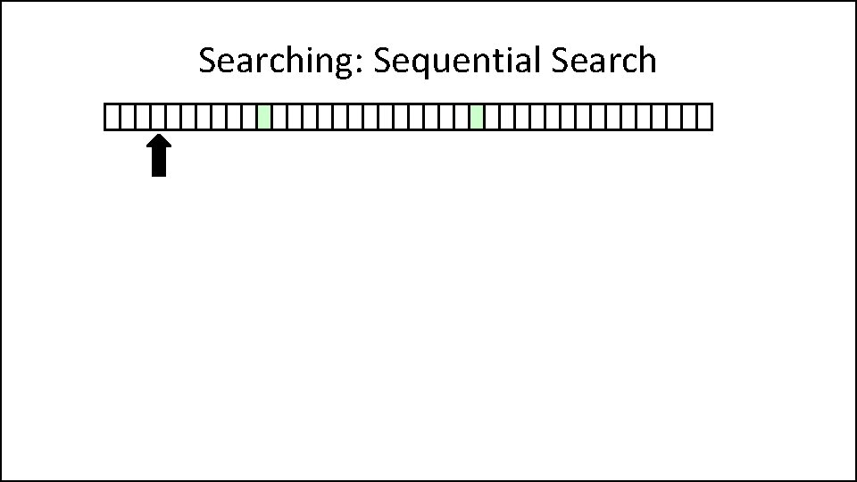 Searching: Sequential Search 