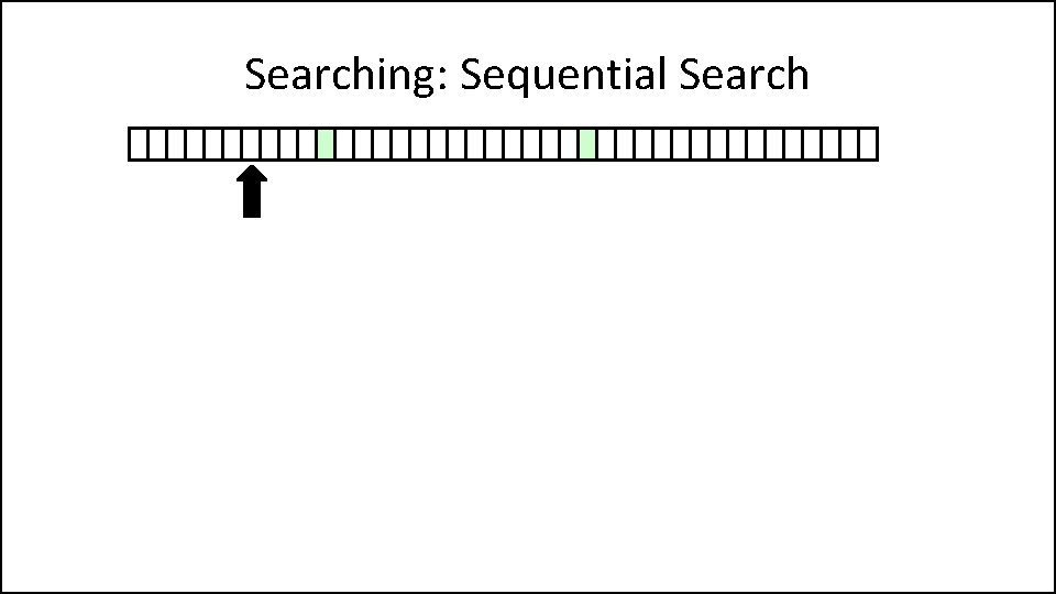 Searching: Sequential Search 