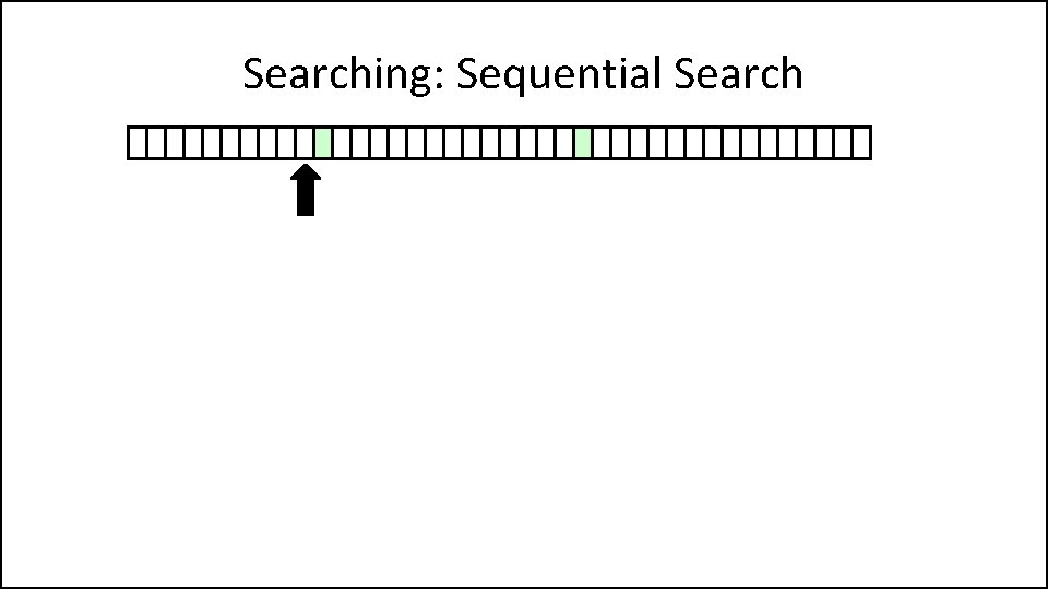 Searching: Sequential Search 
