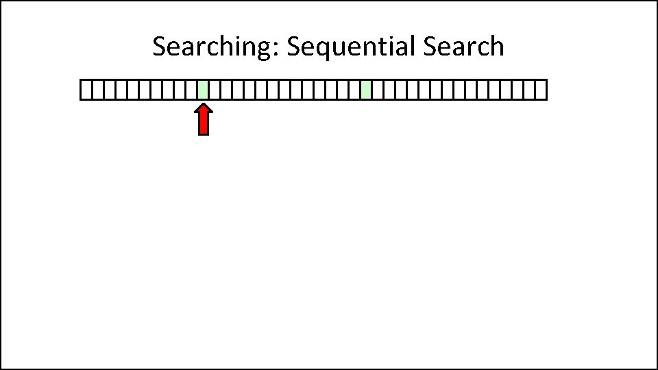 Searching: Sequential Search 