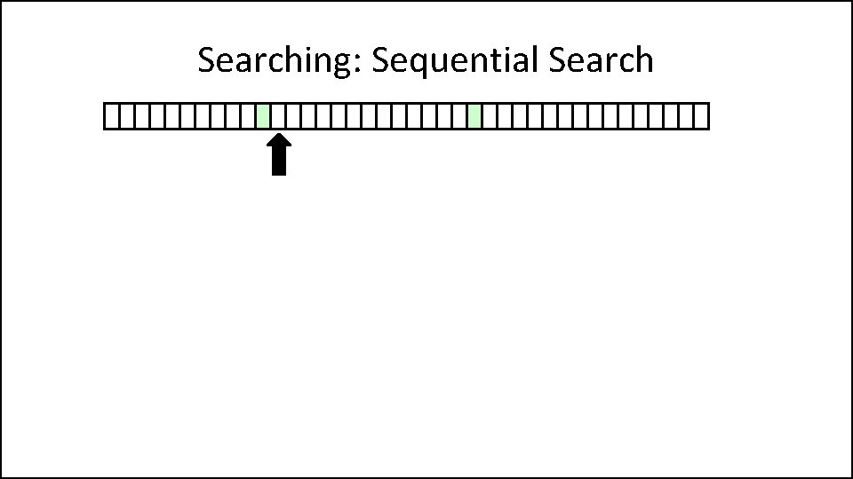 Searching: Sequential Search 