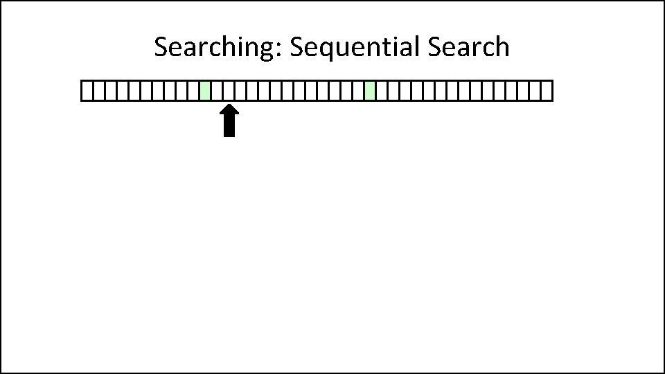 Searching: Sequential Search 