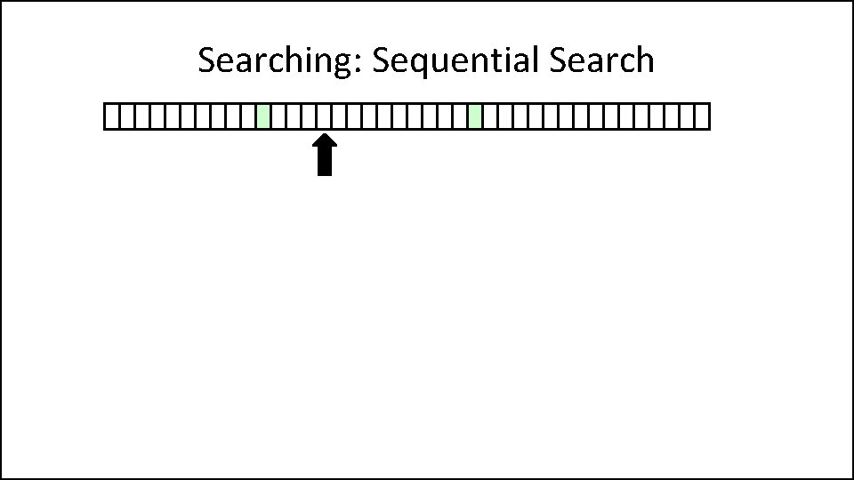 Searching: Sequential Search 