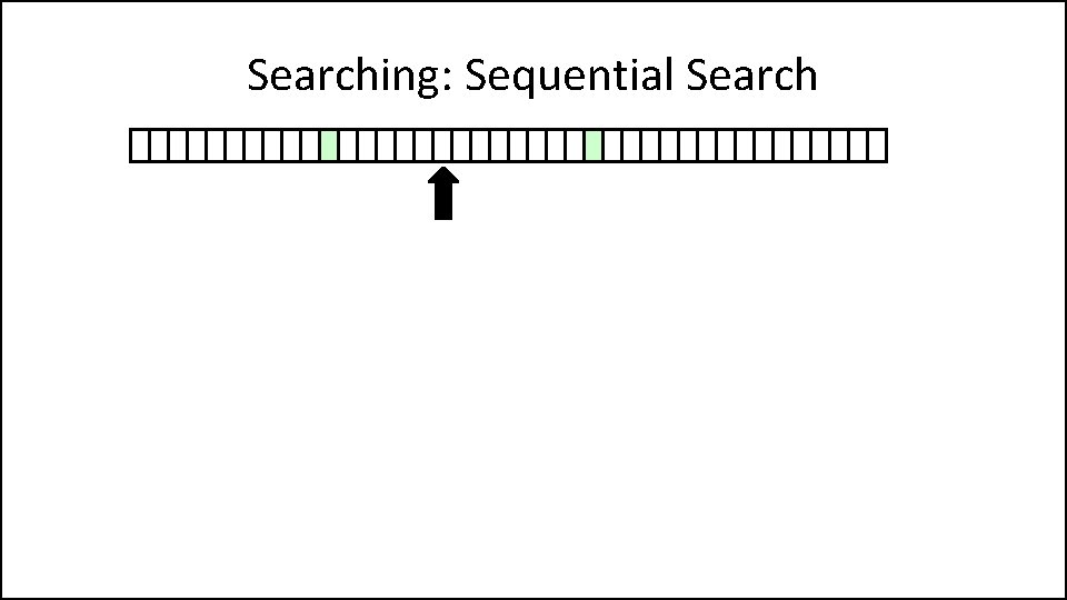 Searching: Sequential Search 