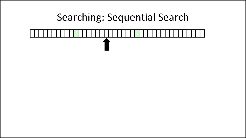 Searching: Sequential Search 