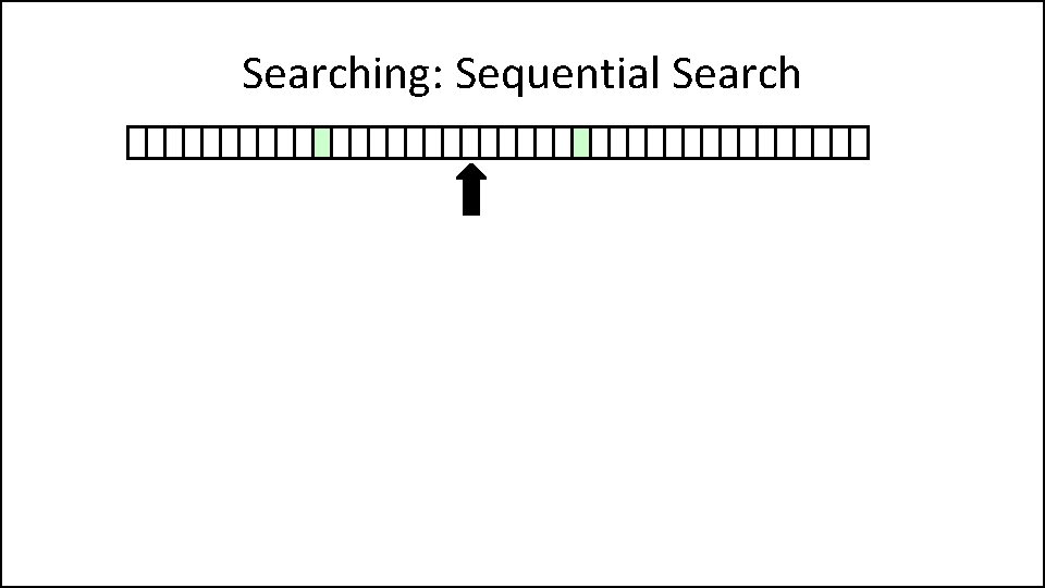 Searching: Sequential Search 