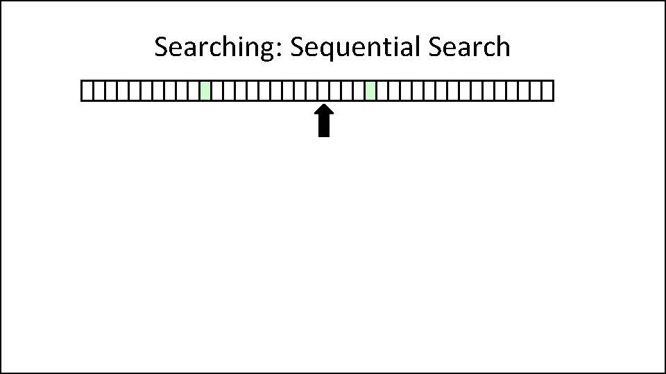 Searching: Sequential Search 