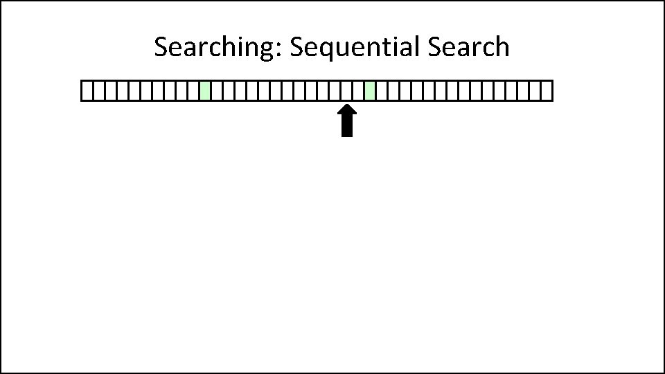 Searching: Sequential Search 