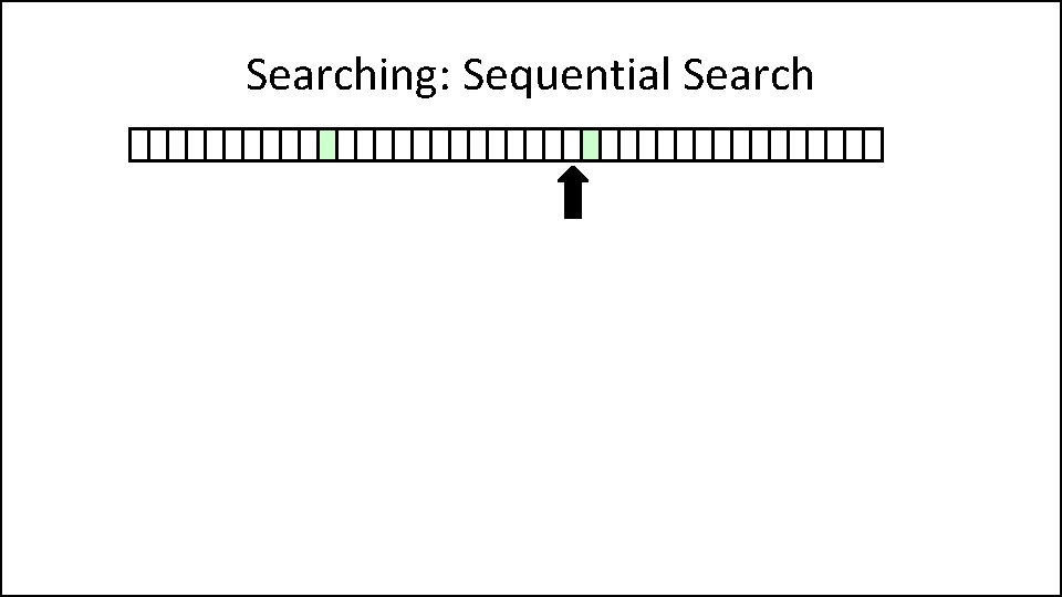 Searching: Sequential Search 