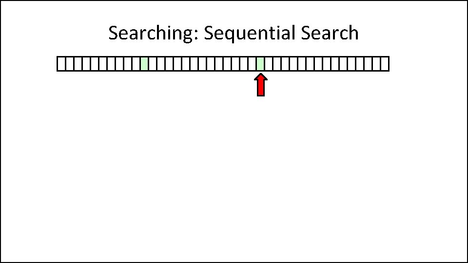 Searching: Sequential Search 