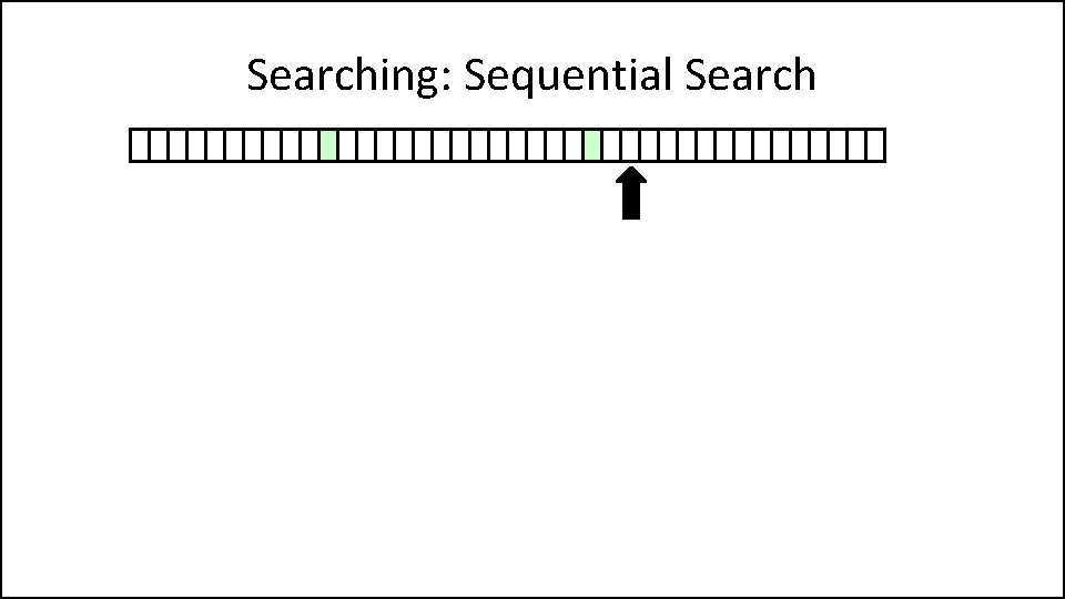 Searching: Sequential Search 
