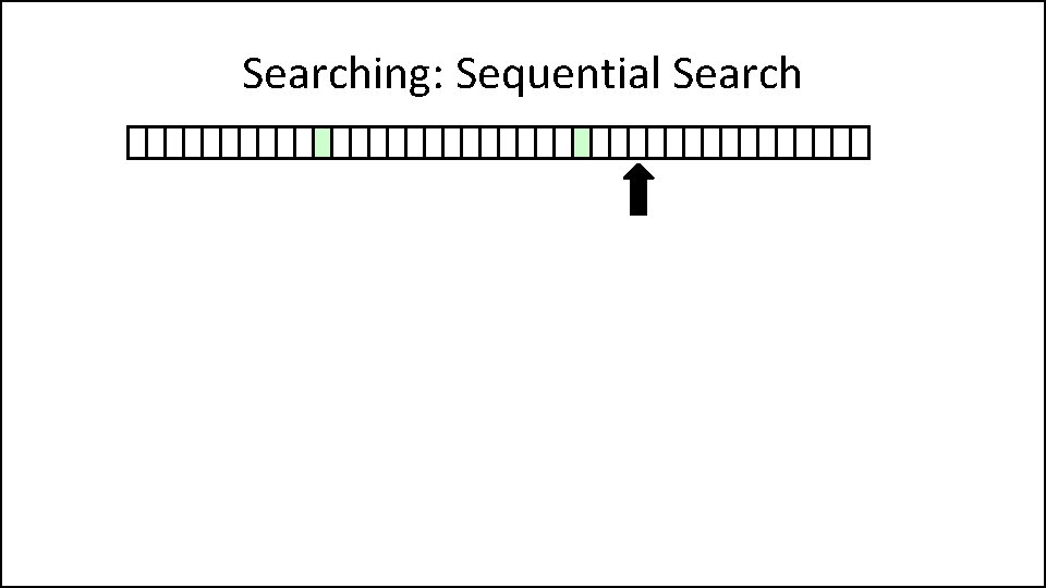 Searching: Sequential Search 