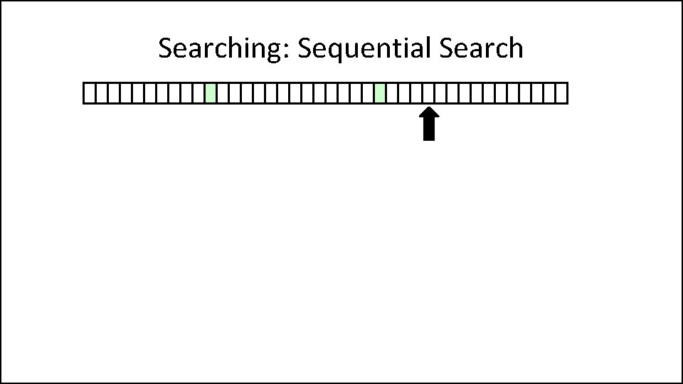 Searching: Sequential Search 