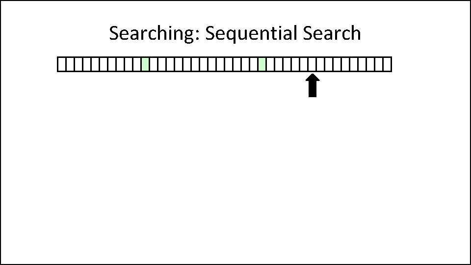 Searching: Sequential Search 