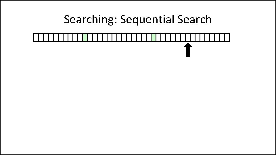 Searching: Sequential Search 