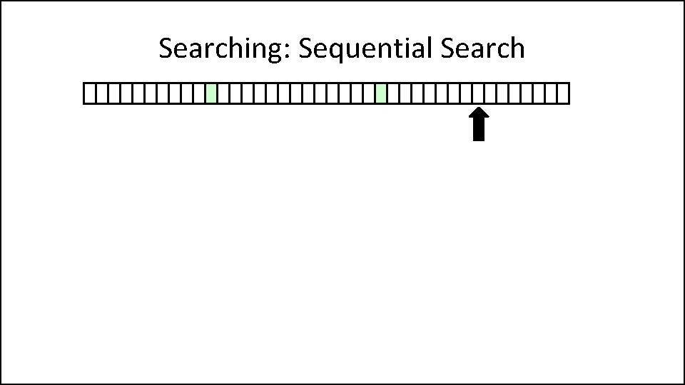 Searching: Sequential Search 