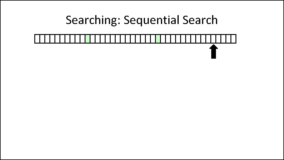 Searching: Sequential Search 