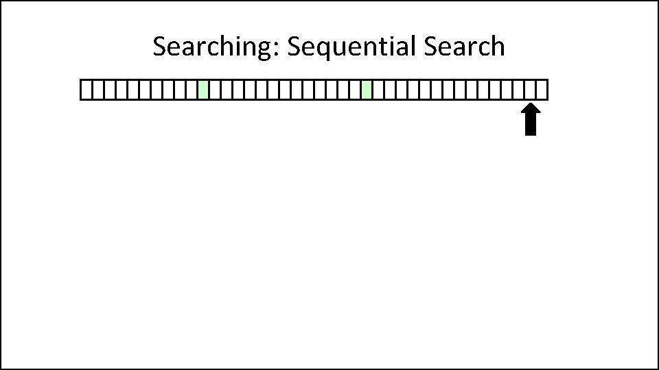 Searching: Sequential Search 