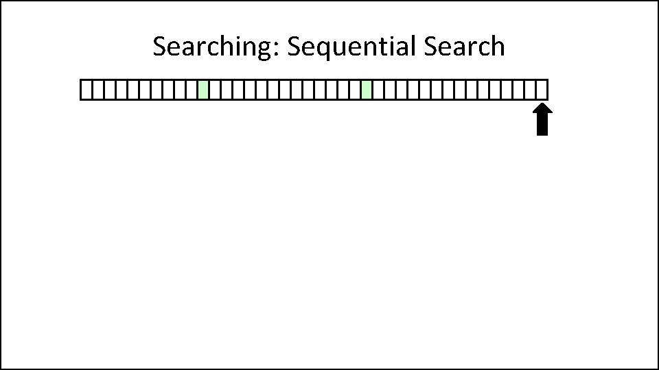 Searching: Sequential Search 