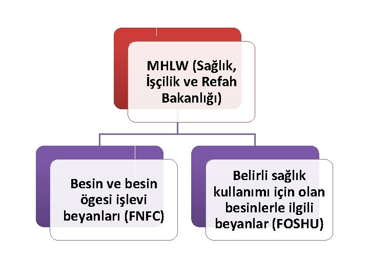 JAPONYA MHLW (Sağlık, İşçilik ve Refah Bakanlığı) Besin ve besin ögesi işlevi beyanları (FNFC)