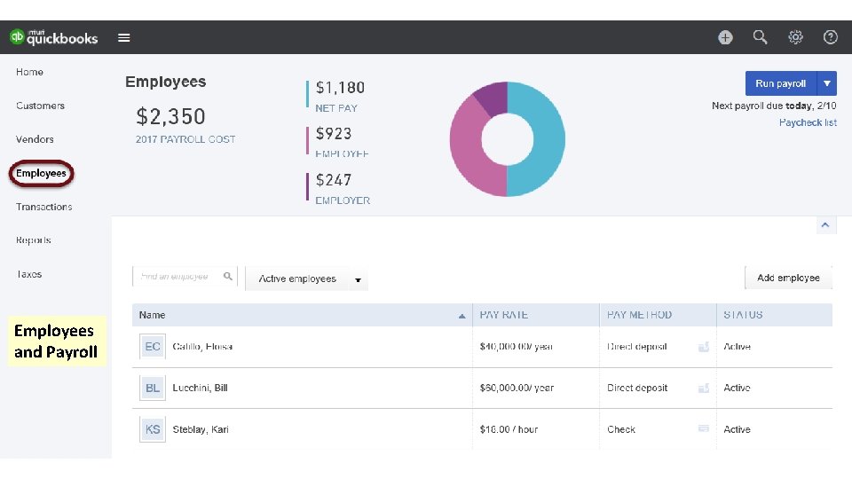 Employees and Payroll 