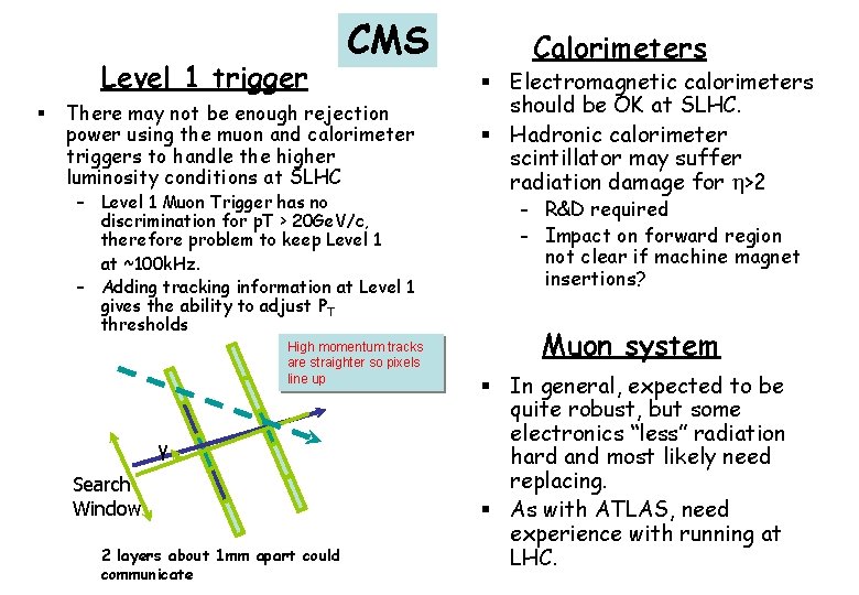 Level 1 trigger § CMS There may not be enough rejection power using the